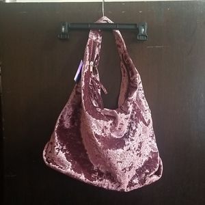 Velvet Blush Pink Slouch Tote Bag